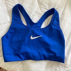 blue nike sports bra